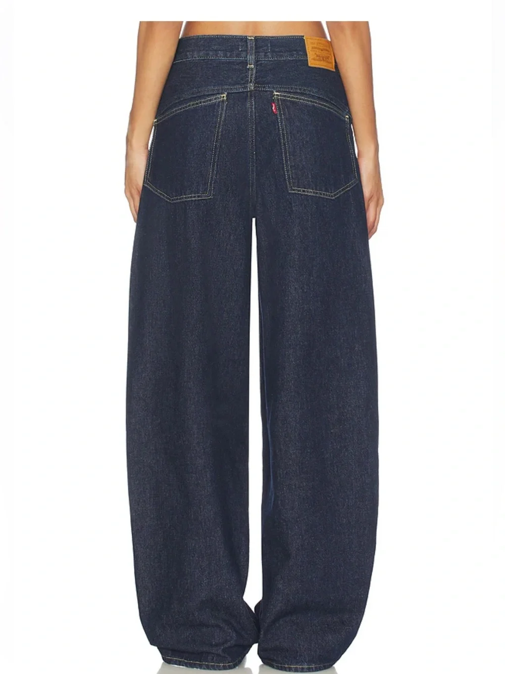 NWT $110 Levi's X Revolve Super Baggy Barrel Jeans 27X32 Blue - Picture 5 of 11